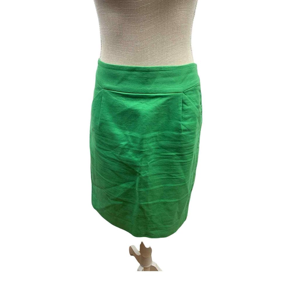 J Crew The Pencil Skirt Sz 2 Green Knee Length Skirt Career Business Casual